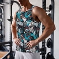 thumbnail image 5 of Pofeuu snow board colorful Print Men's Workout Tank Tops Sleeveless Muscle Gym Shirt Quick Dry-X-Large, 5 of 7