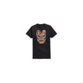 thumbnail image 1 of Camiseta gráfica Mighty Fine para hombre con cara de Iron Man color negro talla mediana, 1 of 1