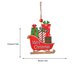 thumbnail image 4 of Wosthever Árbol de Navidad de Colgante automotriz Colgante portátil Lindo Puerta temática de Navidad Chimenea Decoración de pared Ornamento con Kits de decoración para fiestas Trineo Wosthever HA069346-04, 4 of 6