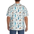 thumbnail image 3 of Kdxio Men's Hawaiian Shirt for Men Short Sleeve Shirt Lighthouse And Sea Summer Casual Holiday Beach Button Down T-Shirts, 3 of 5