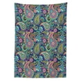 thumbnail image 3 of Ambesonne Navy and Blush Tablecloth Rectangular Table Cover, Vintage Paisley, 60"x90", Pink Blue Yellow, 3 of 4