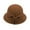 Brown, variant on Fedora Hats for Women Fall Winter Flowers Fascinator Hats Casual Elegant Woolen Bowler Hat Bucket Hats