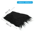 thumbnail image 2 of Unique Bargains Plush Faux Fur Fabric Square, 10' x 10' Fluffy Faux Fur Patches Cuts, Black 2Pack, 2 of 6
