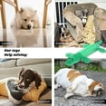 thumbnail image 7 of vecelo Plush Pet Toys with Soft, Durable Fabric for Small, Medium, and Large Pets, No Stuffing for Indoor and Outdoor Play, Supports Active Biting and Play - Hippo Middle, Green, 7 of 7