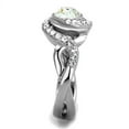 thumbnail image 4 of Silver Womens Ring Anillo Para Mujer 316L Stainless Steel Ring with Top Grade Crystal Poder, 4 of 4
