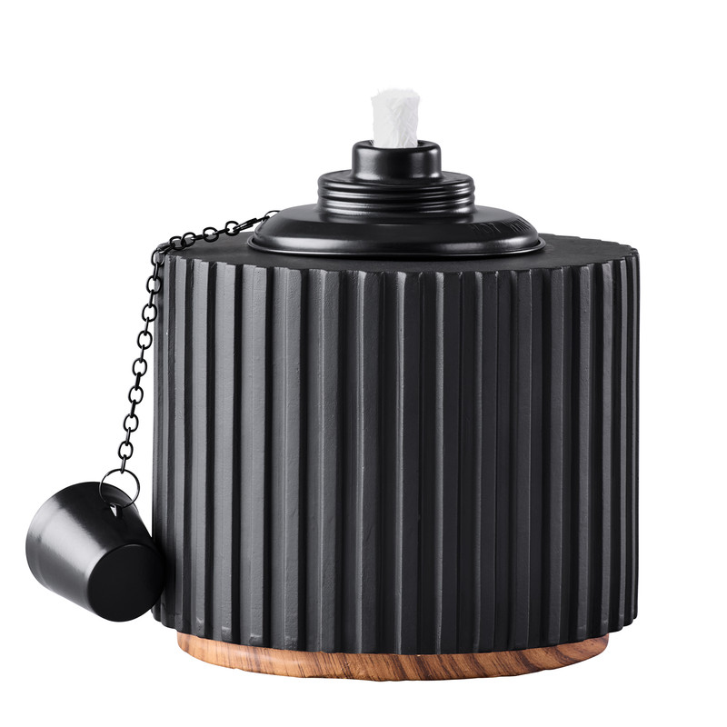 Better Homes & Gardens Outdoor Tabletop Torch | Snuffer Cap| Fiberglass Wick | Metal Fuel Canister