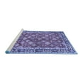 thumbnail image 2 of Ahgly Company Machine Washable Indoor Square Persian Blue Traditional Area Rugs, 7' Square, 2 of 4
