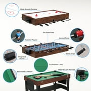 FUNTOK 3 in 1 Multi Game Table, Game Table for Game Room, Game Table with Billiards, Football, Table Tennis