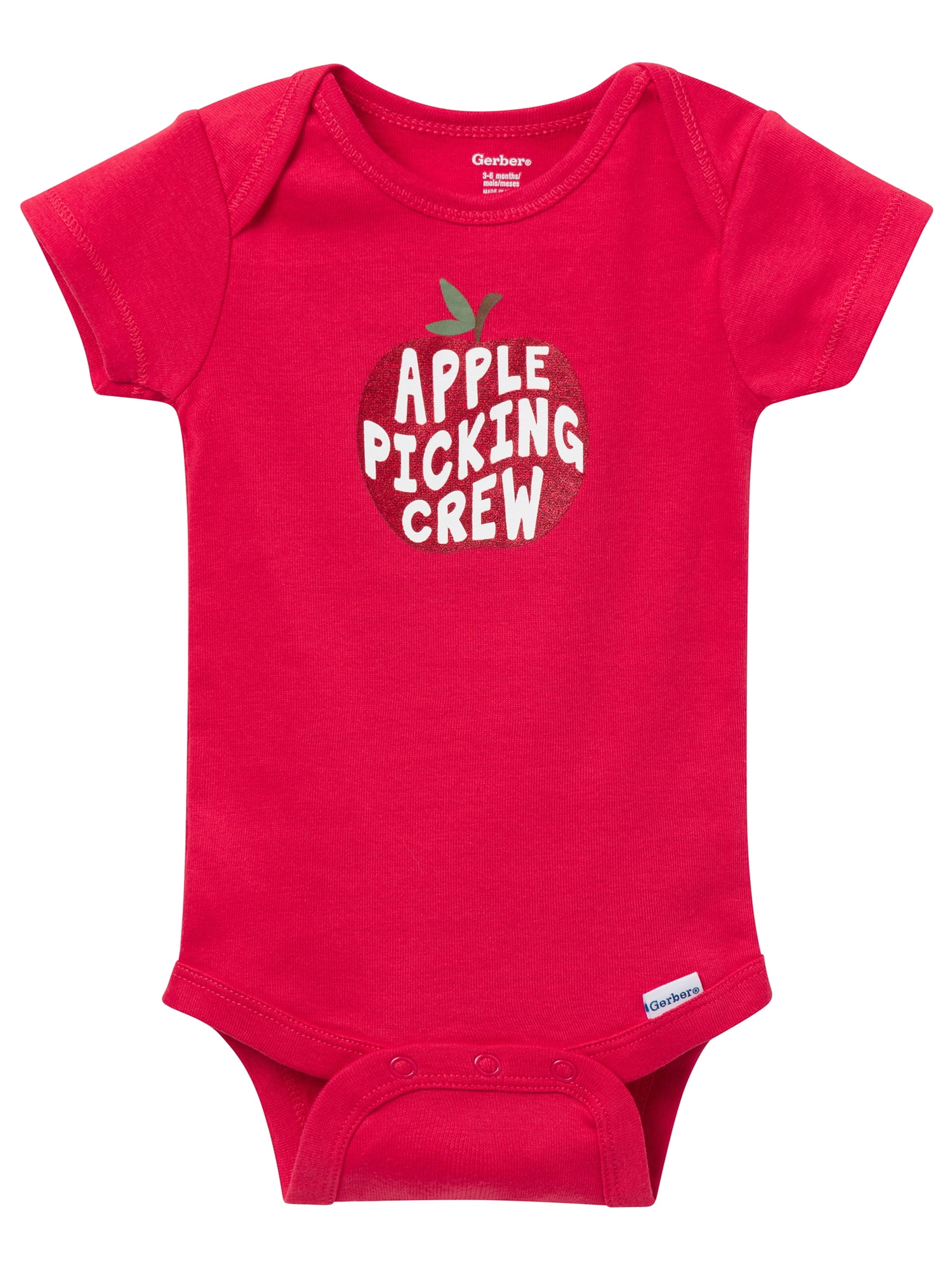 Gerber Gender Neutral Short Sleeve Onesies, 6-Pack, Sizes Newborn - 18 Months