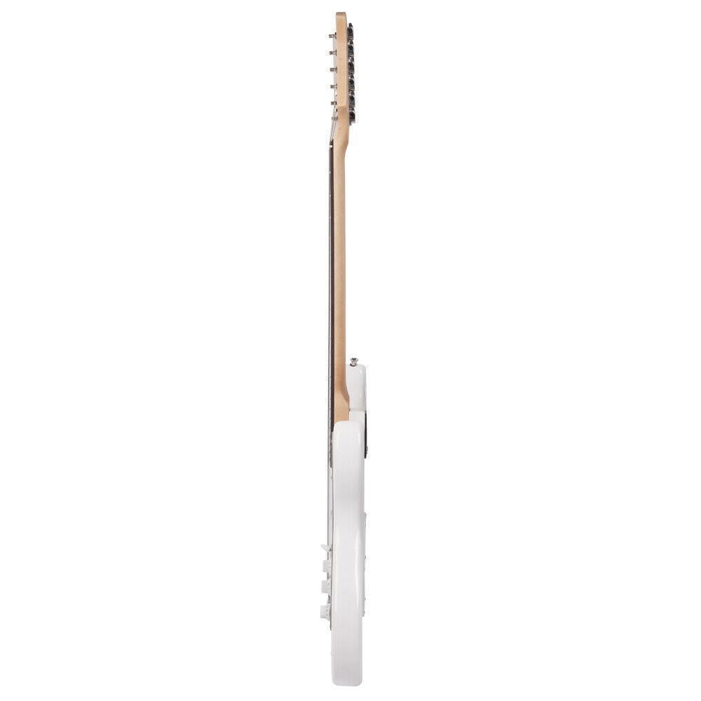 FASCK 39 Inch Electric Guitar, Full-Size Beginner Solid Body Guitar Kit with Gig Bag Strap Tremolo Bar Cable Picks,White
