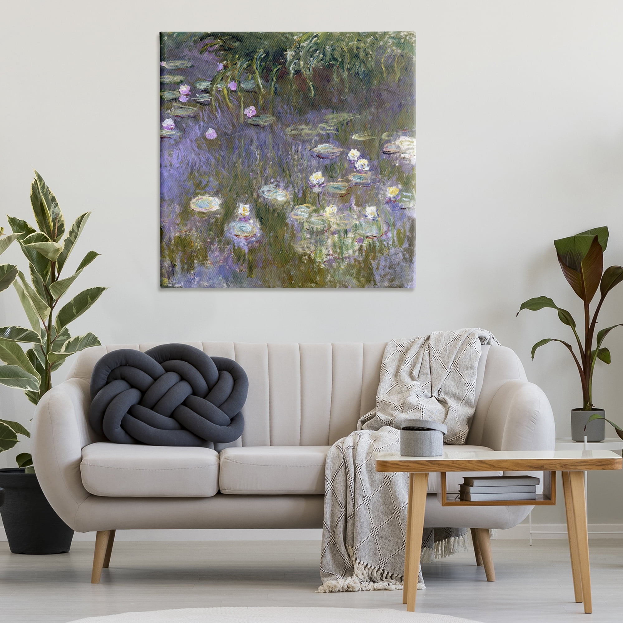 Stupell Industries Classical Water Lilies Monet Landscape & Nature Painting Wrapped Canvas Art Print Wall Art, 36 x 36