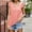 Pink, variant on Njoeus Womens Summer Ruffle Sleeveless Tank Tops Casual Loose Crewneck Shirts Flowy Tunic Blouses Cute Tees S-XXL