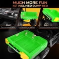 thumbnail image 4 of VIBESPARK 24V 2-Seater Ride on Toys with Remote Control, 6 Wheeler Ride on UTV, 4WD Electric Dump Truck, Motorized Riding Toys w/ Bluetooth, MP3, Music, Battery Display, Suspension, Shovel, 5MPH, 4 of 12