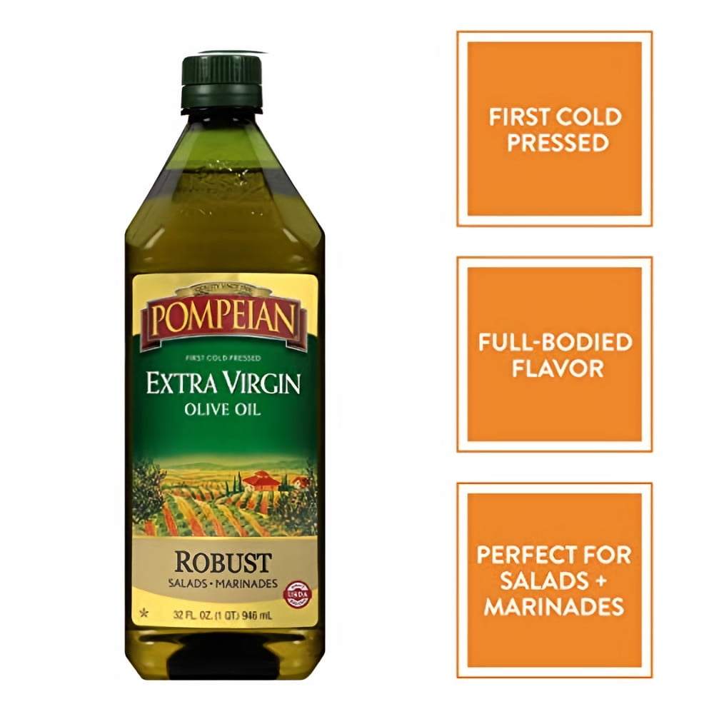 Pompeian Robust Extra Virgin Olive Oil 32 oz (Pack of 18)