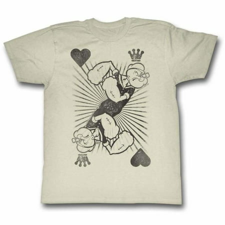 Popeye Comics King Of Harts Adult Short Sleeve T Shirt