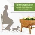 thumbnail image 5 of Outsunny 70'' Wooden Raised Garden Bed with Funnel Design, High Weight Capacity Planter Box, Large Growing Space and Great Breathability, Natural, 5 of 9