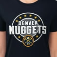 thumbnail image 3 of Women's G-III 4Her by Carl Banks Navy Denver Nuggets Super-Slim Lightweight Pinstripe Circle Graphic T-Shirt, 3 of 3