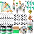 thumbnail image 1 of Souvenirs para fiesta Weysat de fútbol, 184 piezas con vaso, popote y pelota anti-estrés, 1 of 6