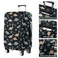 thumbnail image 5 of Dark Green Leafy Dinosaurs Pattern Luggage Cover Fashion Suitcase Cover Baggage Covers Fit 25-28 Inch Luggage (Go Travel), 5 of 5