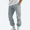 thumbnail image 5 of Stamzod Men's Cargo Pants Clearance Mens Casual Multi Pockets Military Large Size Tactical Pants Men Outwear Army Straight Winter Pants Trousers, 5 of 7