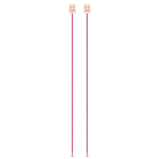 Naiovety Agujas de tejer al azar de colores, suéter, de tejer de aluminio portátil, equipo de costura para manualidades DIY, suministros para el Artesanía 2.0 mm Naiovety HA011745-01B