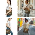 thumbnail image 3 of ZUXONGSY Hummingbird Bell OZUid Print Waterproof Crossbody Bag for Women with Cosmetic Pouch and Chapstick Keychain, Comes with Travel Toiletry Kit for Workout, 3 of 4