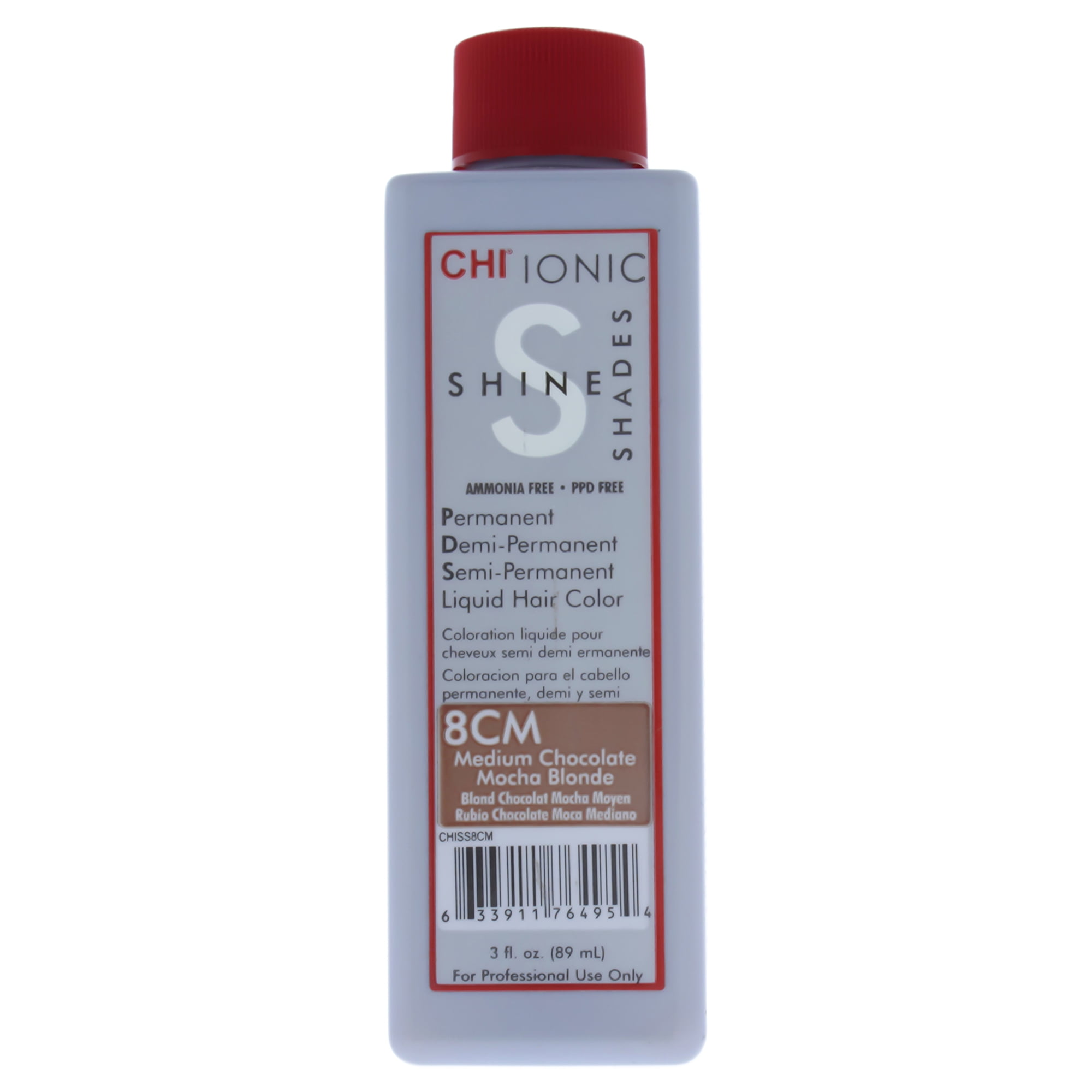 Chi Ionic Shine Shades Liquid Hair Color 8cm Medium Chocolate