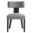 thumbnail image 6 of Side Dining Chair, Set of 2, Grey Gray, Fabric, Kitchen Cafe Bistro Hospitality Restaurant, Modern Contemporary HB36864, 6 of 11