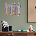 thumbnail image 6 of 1set Fashion Iron Medal Hanger Holder Display Wall Rack 3 Lines with Screws Gymnastics Sports 150x400x1.5mm Iron, 6 of 7