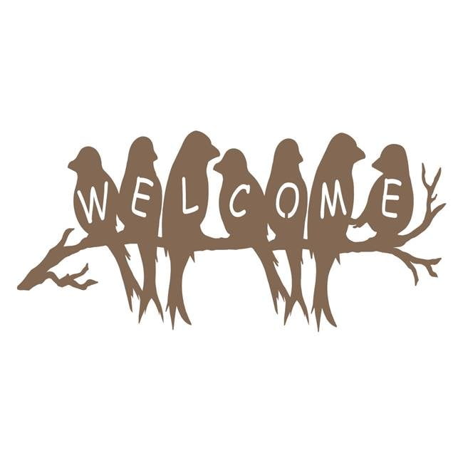 Precision Metal Art Welcomebirds 18brz 18 In Wildlife Welcome Birds Steel Laser Cut Wall Sign A Rich Bronze Canada - Outdoor Metal Wall Decor Birds Precision Metal Art Welcomebirds 18brz 18 In Wildlife Welcome Birds Steel Laser Cut Wall Sign A Rich Bronze Canada - Outdoor Metal Wall Decor Birds
