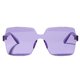 thumbnail image 1 of Gafas de sol clásicas de una pieza sin montura, cuadradas, lentes completas coloridas para la playa de verano Púrpura Soledad Gafas de sol clásicas sin montura, 1 of 10