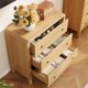 thumbnail image 3 of Moderno 3 Cajón cm de Profundidadresser para cm de Profundidadormitorio cm de Profundidadresser TV Soporte con Grande Cajones Natural Te x ture Curved Angle para Room-Natural Color, 3 of 7