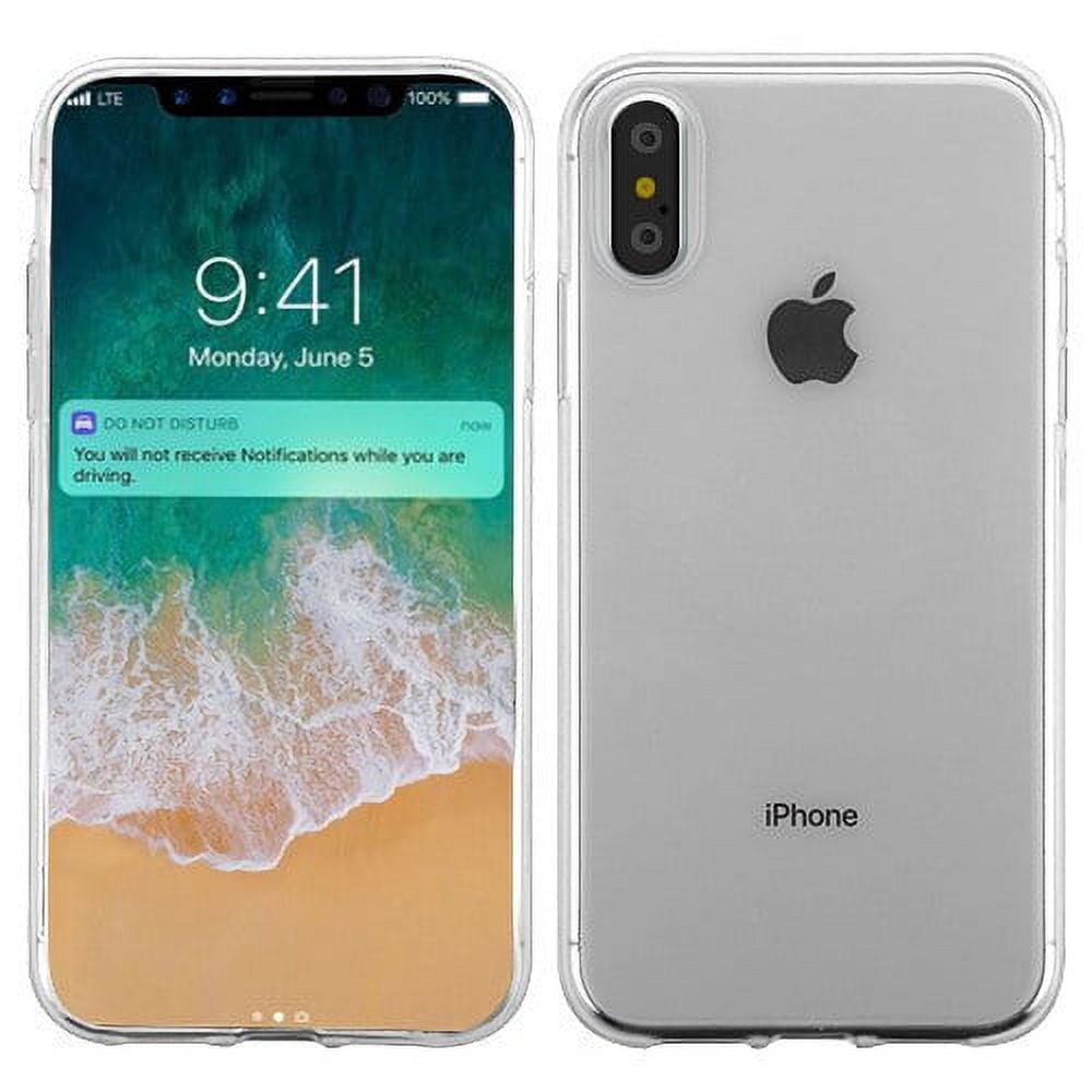 Apple iPhone Xs Max (6.5 Inch) Phone Case Slim Thin Hybrid Candy Silicone Rubber Gel Soft Protective Case Cover CLEAR Transparent Phone Case for Apple iPhone Xs Max