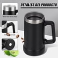 thumbnail image 2 of 2 Piezas Tarro Cervecero de Acero Inoxidable, 730ML Vasos Térmicos para Bebidas Frías y Calientes, Jarra de Cerveza, Doble Pared Térmica, Adecuado para Cervezas, Café, Cócteles, Zumos, 2 of 7