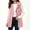 Pink, variant on IUYRTFE Women's Sleeveless Faux Fur Vest with Lapel Collar and Button Front Mid Length Plush Cardigan Jacket with Pockets