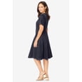 thumbnail image 3 of Jessica London Women's Plus Size Button Front Denim Dress, 3 of 4