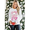 thumbnail image 6 of Casual and Festive Drop Shoulder Sweatshirt for Holiday Season - Beige | [ZhiHiMeRi] | (US 8-10)M, 6 of 11