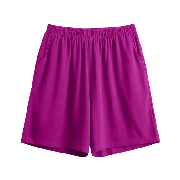 RQYYD Womens Casual Lounge Shorts Elastic Waist Pull On Bottoms Soft Breathable Lightweight Comfy Sleepwear Shorts with Pockets