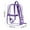 Purple, variant on Tyidzon Clear Backpack 11X5X15 Inch Heavy Duty Transparent Backpack, Backpack with Front Pocket and Side Pocket, Bookbag for Work, Concert, College, Stadium Events