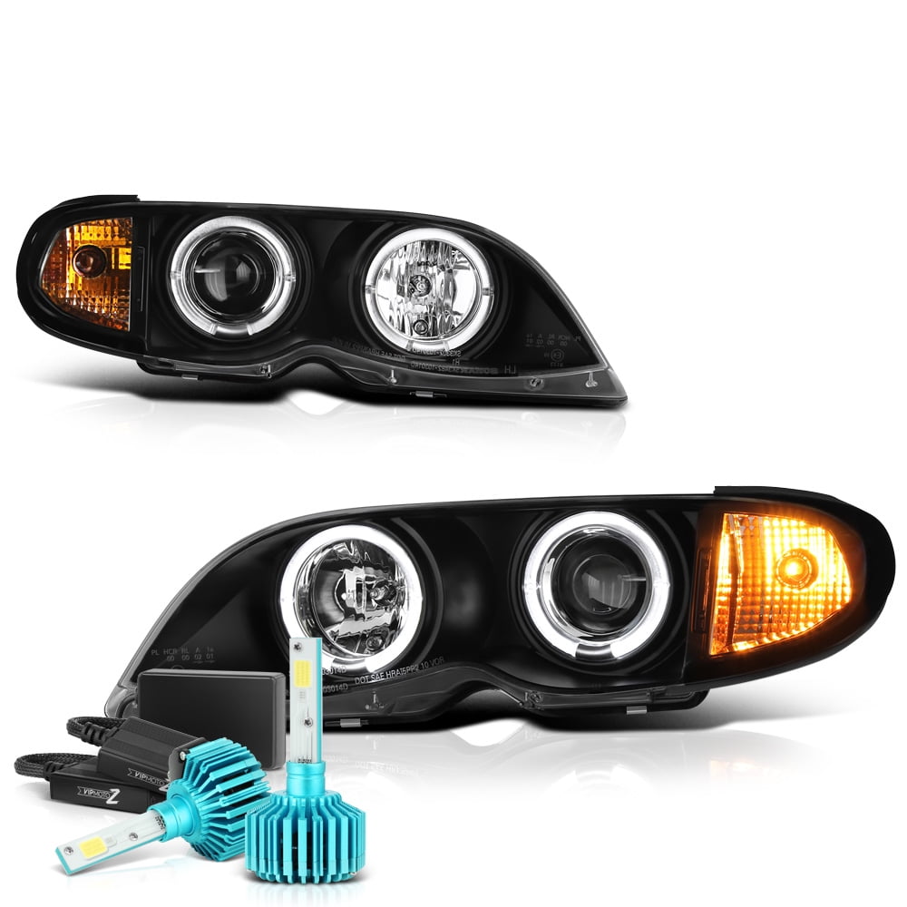 VIPMOTOZ For 20022005 BMW E46 Sedan 325i 330i LED Halo Headlights