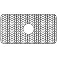 thumbnail image 3 of Eummy Silicone Sink Protector, Heat-Resistant Kitchen Sink Mat, Anti-Slip Sink Mat Grid Sink Drain Center for Home Kitchen Countertop, 26×14inch, 3 of 8