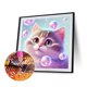 thumbnail image 2 of Cuadros Decorativos 5D bricolaje taladro redondo completo diamante pintura gato Kit decoración del hogar artesanía (GS3266) Wdftyju de costura negro 4 estilos, 2 of 9