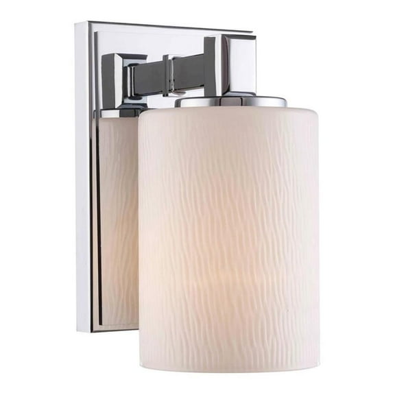 Woodbridge Lighting Salina 1 Light Steel Bath/Wall Sconce in Chrome