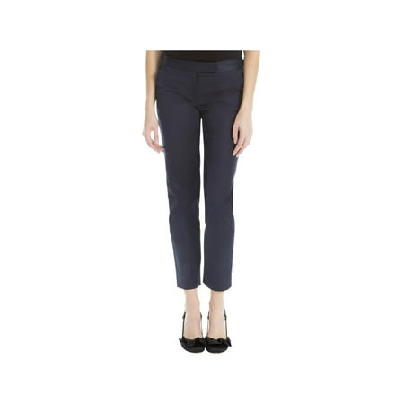 - Max Studio London Womens Roxanne Sateen Tab Waist Ankle Pants