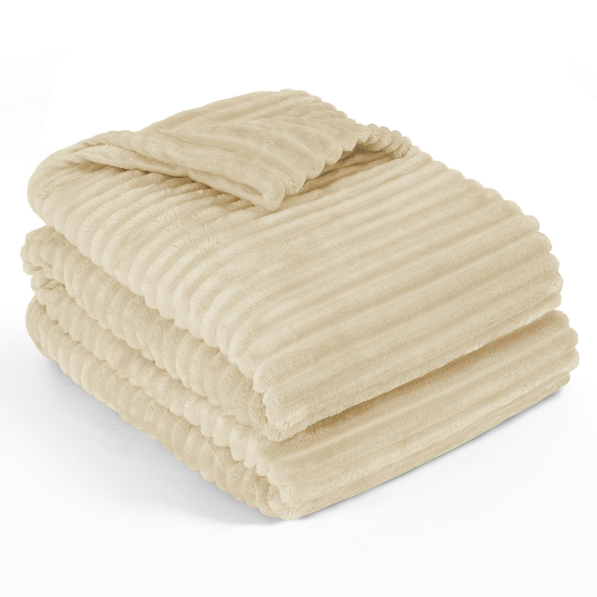 Beige fleece blanket sale