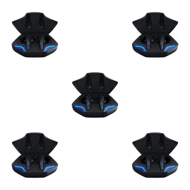 Auriculares Intrauditivos Recargables Cateissary Con Cancelación De Ruido Bluetooth 5,0 Negro 5Conjunto