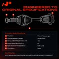thumbnail image 3 of A-Premium Front Right Passenger Side CV Axle Shaft Assembly Compatible with Volkswagen Jetta Passat Golf Beetle Bora CC Eos GTI Audi A3 A3 Quattro, 3 of 10
