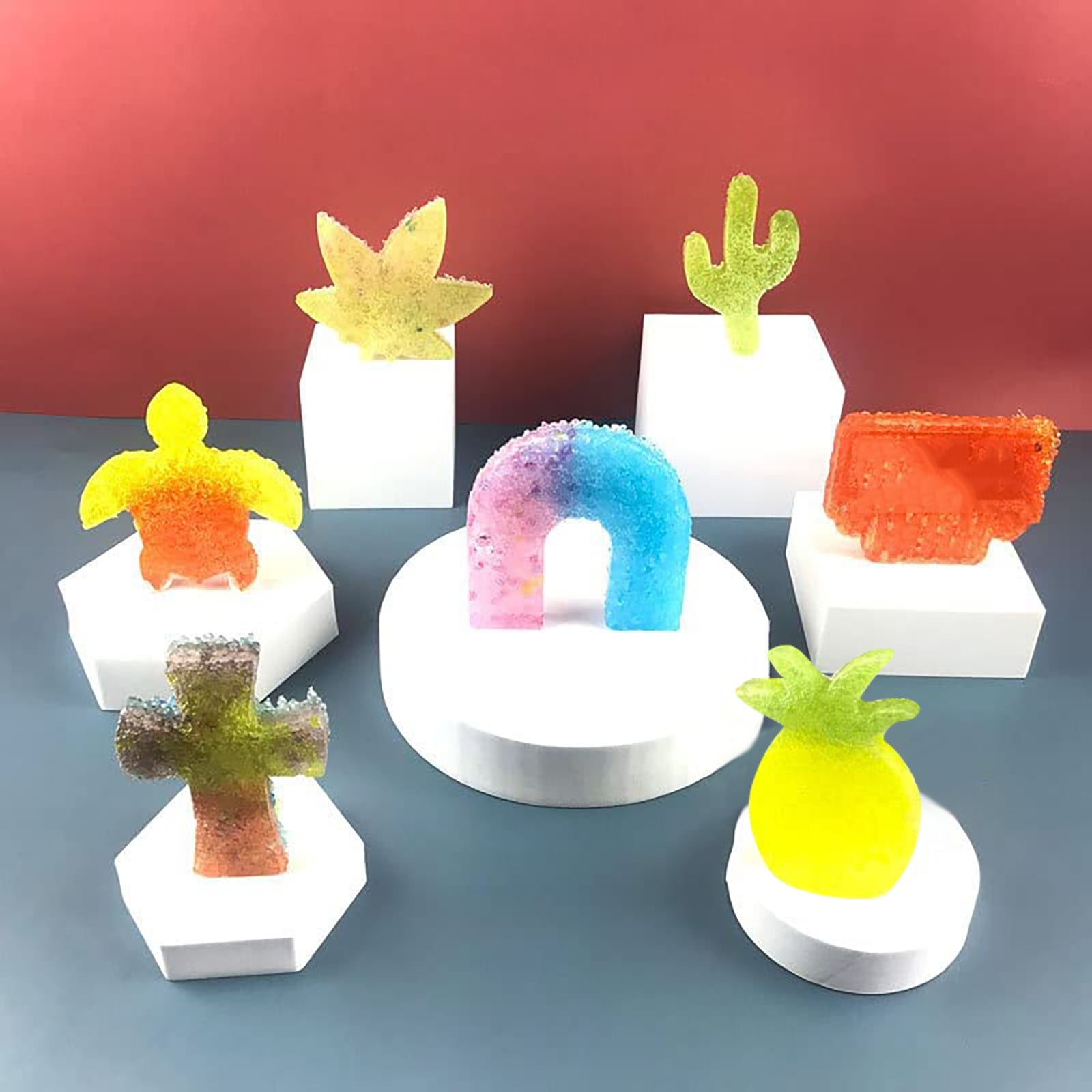 Resin Molds Silicone,Automotive Aromatherapy Silicone Mold,Epoxy Resin Molds for Making Soap Aroma Beads Car Freshie, Pendant, Candle, Resin(B)