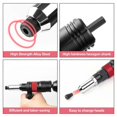 thumbnail image 2 of 2.4-6.4mm Electric Rivet Nut Adapter Automatic Riveting Nail Cordless Riveting Tools with Wrench and Handle, 2 of 5