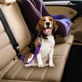 thumbnail image 4 of Adjustable Dog Car Seat Belt,Adjustable Dog Car Seat Belt, Pet Vehicle Safety Harness with Clip, Travel Security for Small Medium Large Dogs, Compatible with Most Collars, 4 of 9